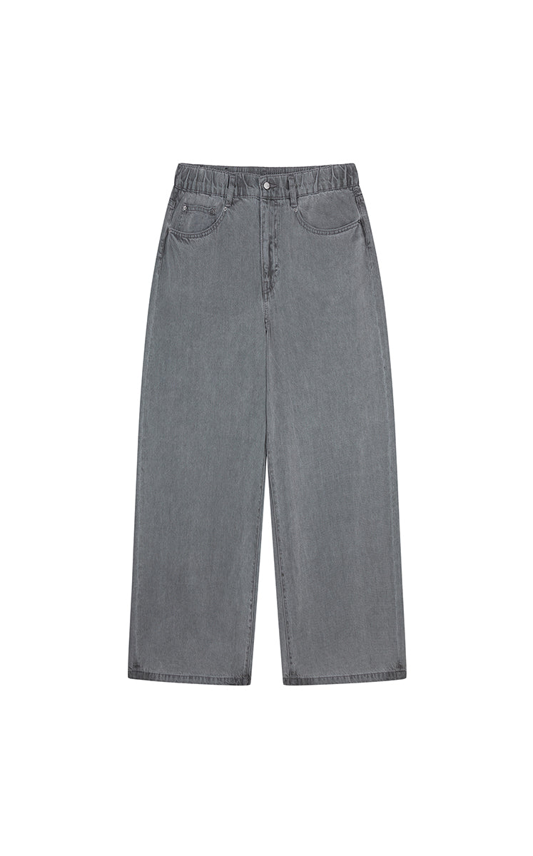Pants / JNBY Wide-Leg Drawstring Lyocell Jeans