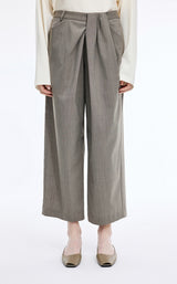 Pants / JNBY Wool Blend Cropped Straight-Leg Pants