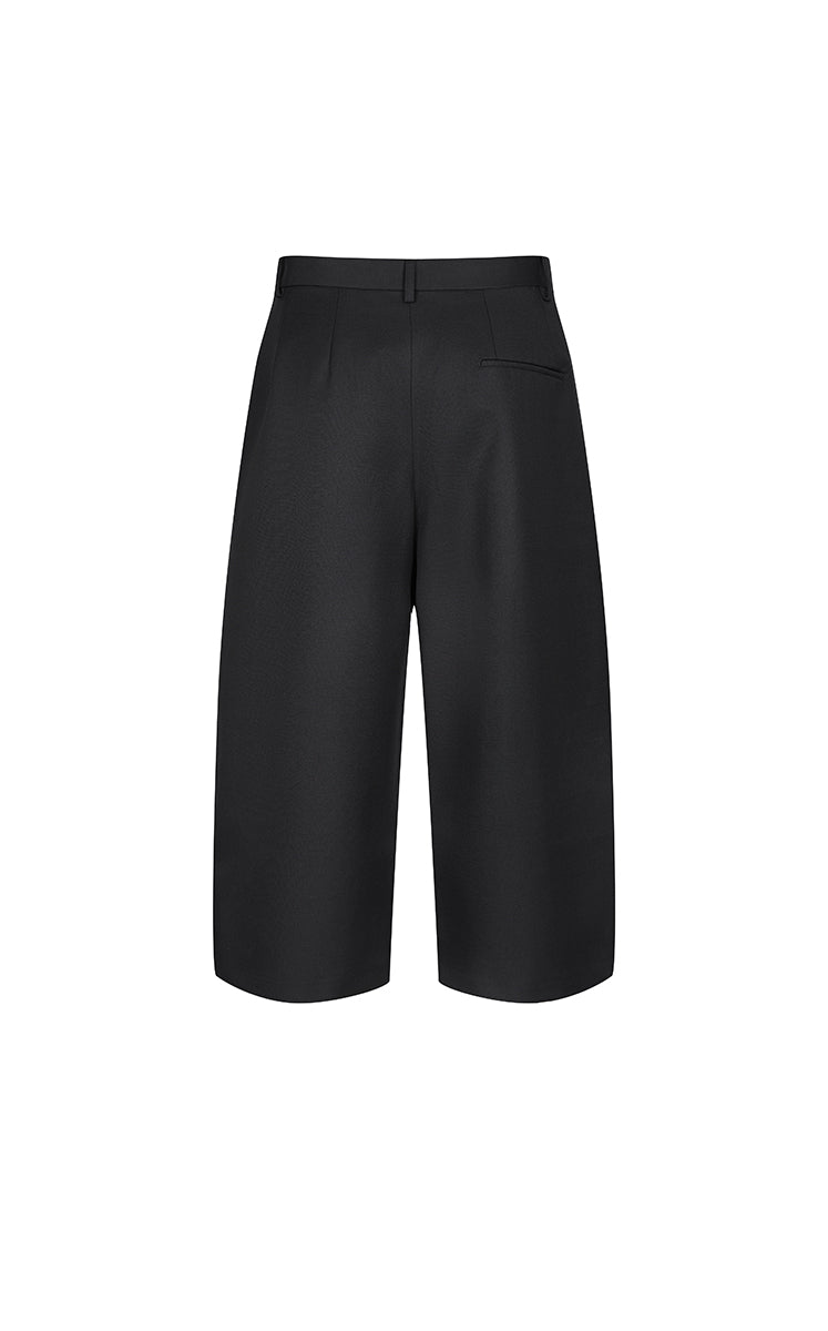 Pants / JNBY Wool Blend Cropped Wide-Leg Trousers