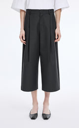 Pants / JNBY Wool Blend Cropped Wide-Leg Trousers