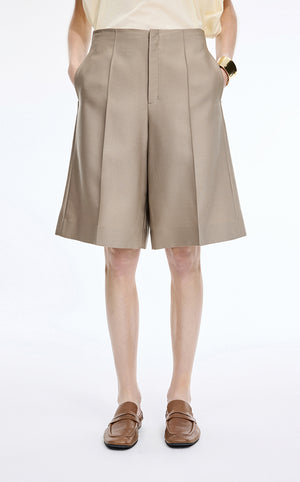 Pants / JNBY A-Line Twill Cropped Pants Taupe Grey