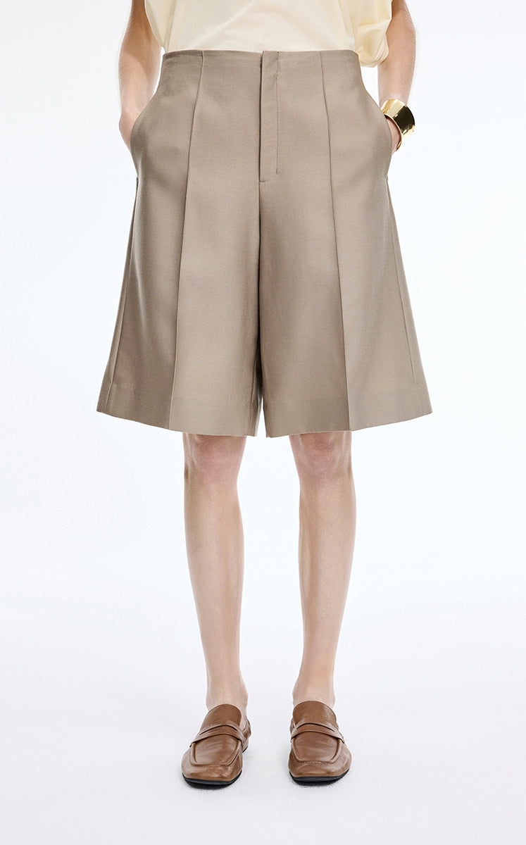Pants / JNBY A-Line Twill Cropped Pants Taupe Grey