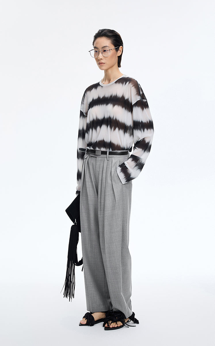 Pants / JNBY Wool Tapered Pleated Pants
