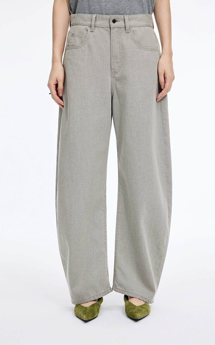 Pants / JNBY Coated Denim Banana Pants Light Grey Denim