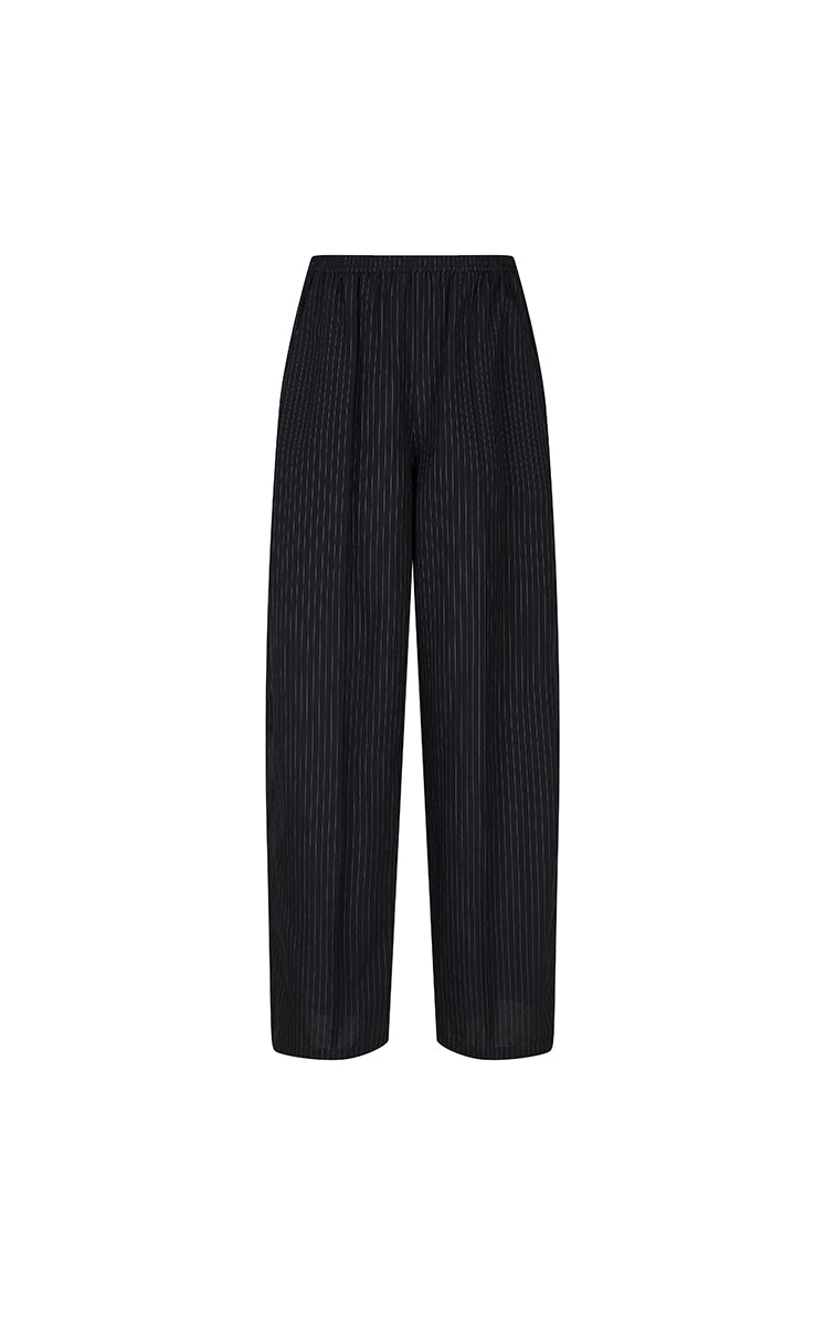 Pants / JNBY Striped Modal Blend Wide Leg Trousers