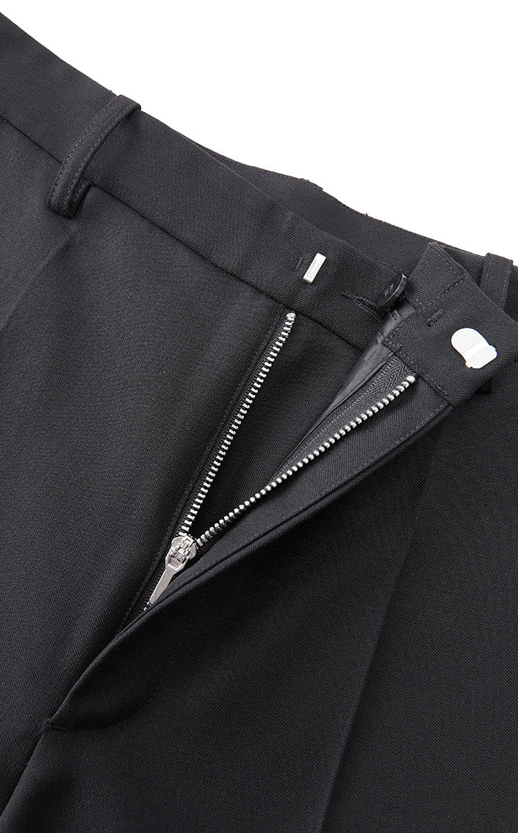 Pants / JNBY Wool Blend Spliced Wide-Leg Trousers