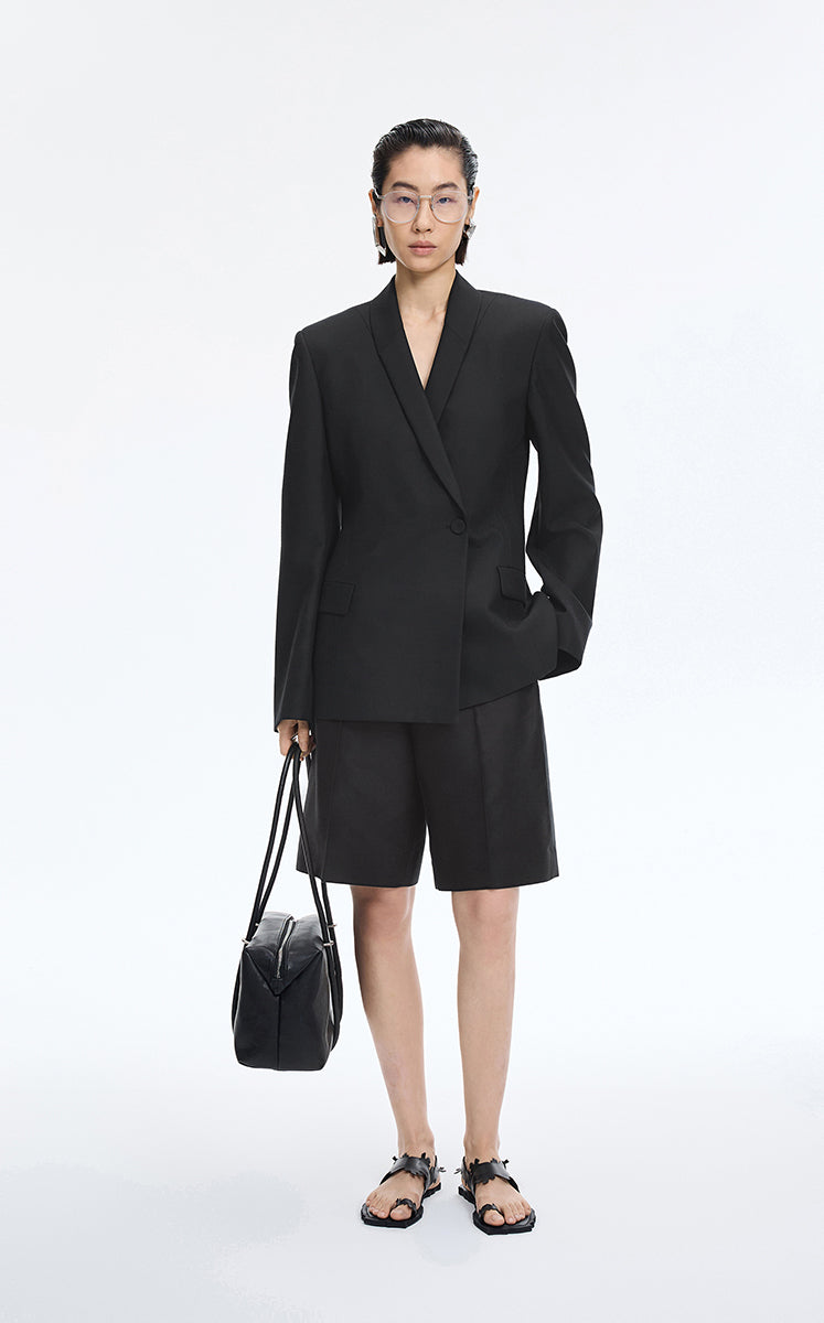 Pants / JNBY A-Line Twill Cropped Pants Black-2