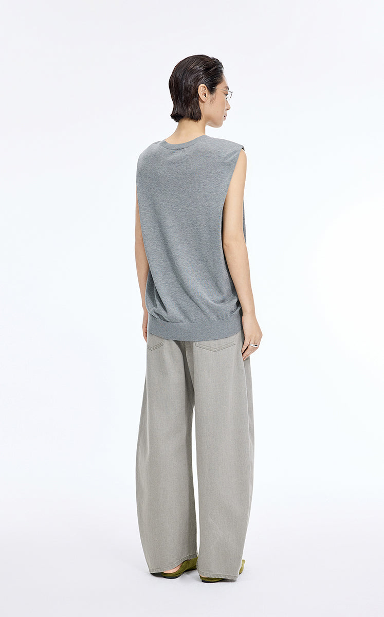 Pants / JNBY Coated Denim Banana Pants Light Grey Denim-2