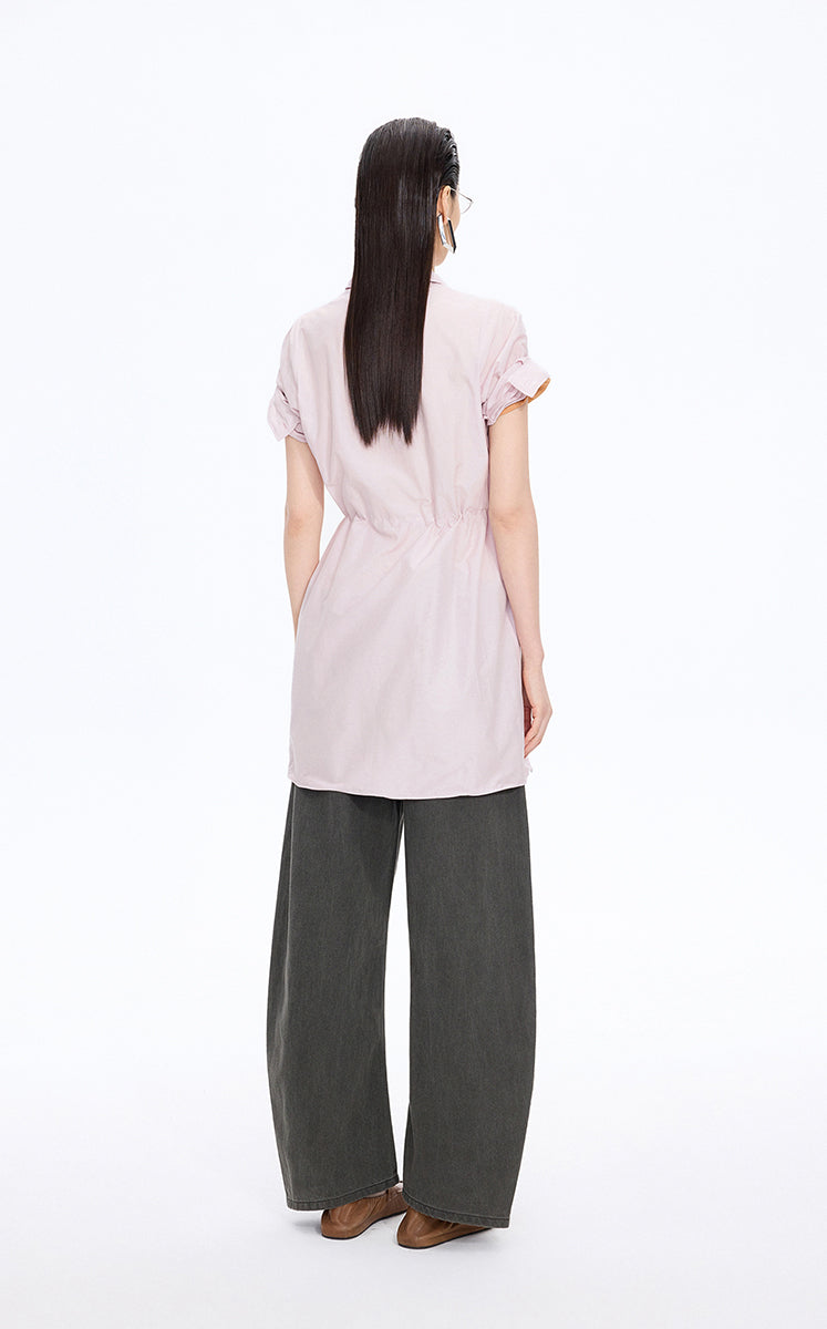 Pants / JNBY Coated Denim Banana Pants Black Wash Denim-3