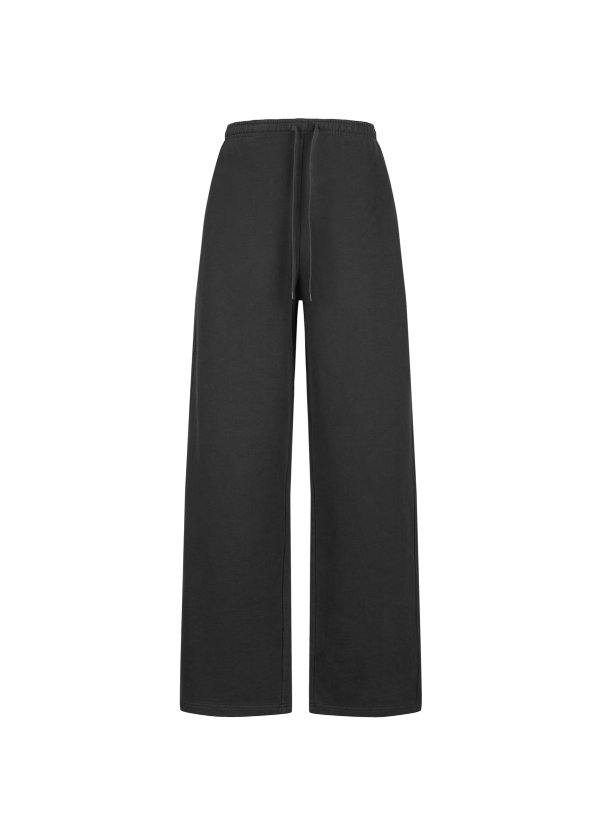 Pants / JNBY Cotton Straight-Leg Drawstring Trousers Black-1