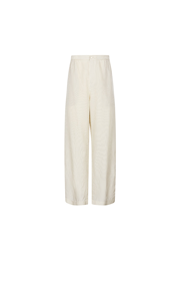 Pants / JNBY Cupro Straight-Leg Extra-Long Pants Oatmeal Marl-2