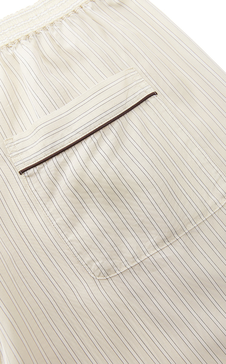 Pants / JNBY Cupro Straight-Leg Extra-Long Pants Oatmeal Marl-2