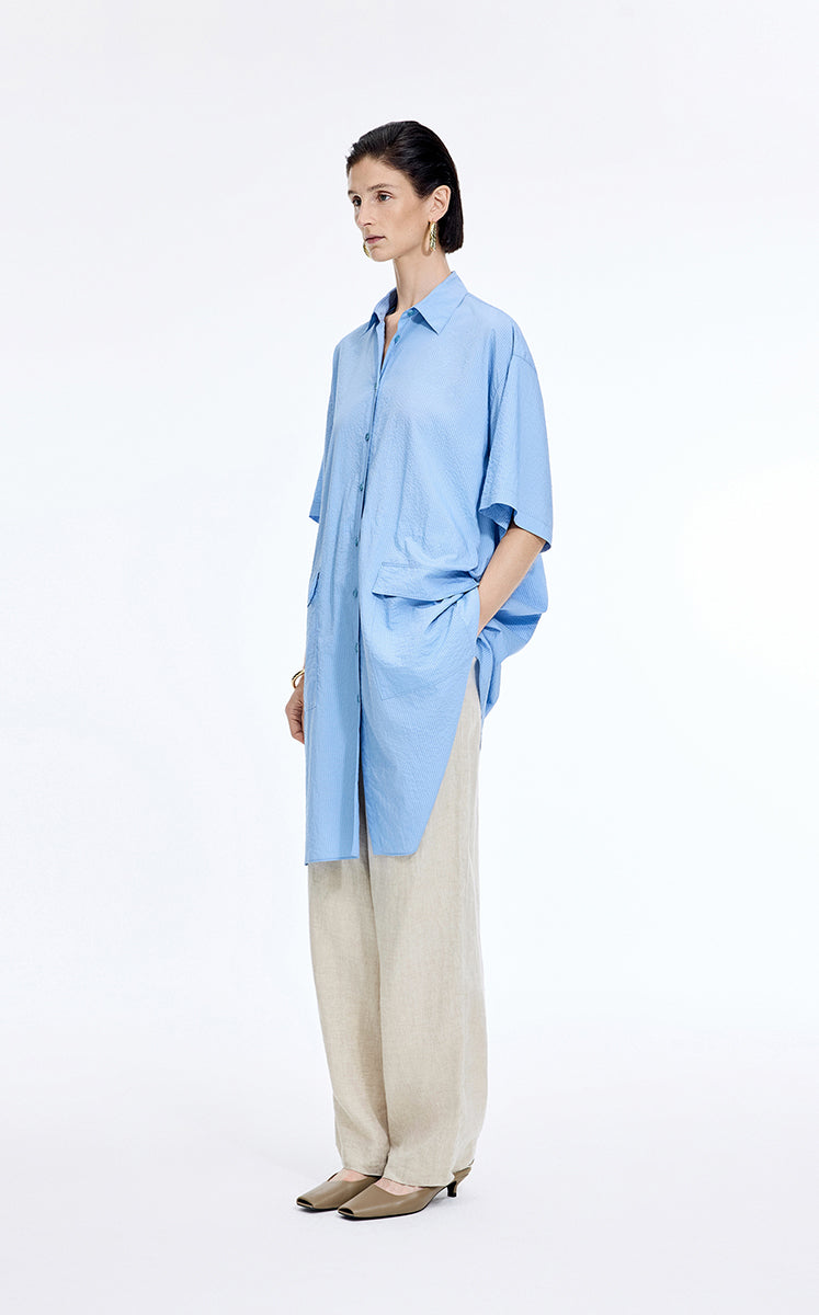 Pants / JNBY Dew-Retted Linen Wide-Leg Pants Natural-1