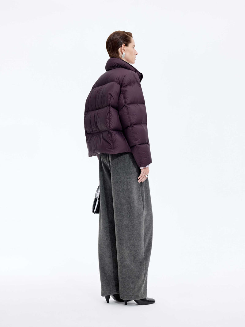 Pants / JNBY Fleece Banana Cut Drawstring Trousers Dark Heather Grey-2