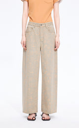Pants / JNBY Printed Floral Wide-Leg Jeans