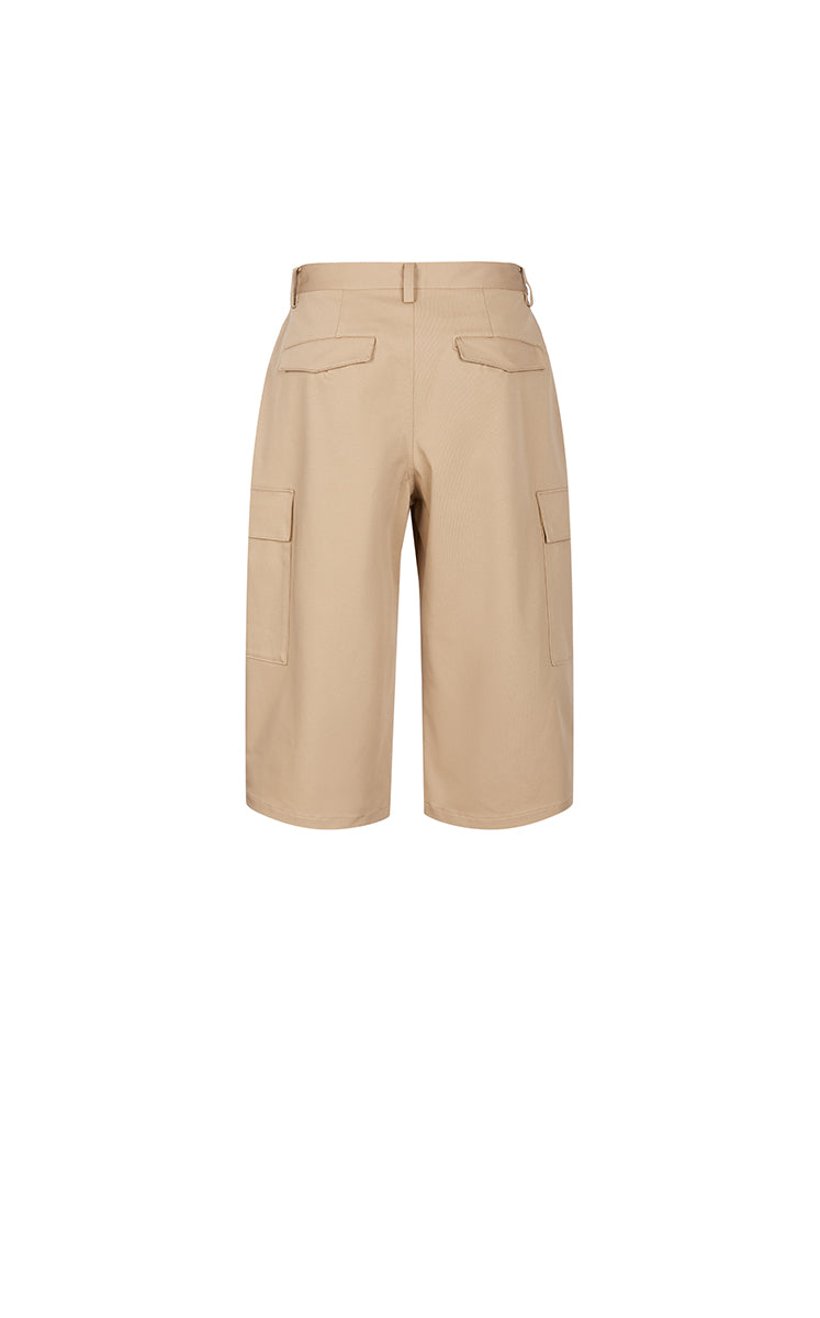 Pants / JNBY Relaxed Cargo Cropped Pants Paper Brown-2