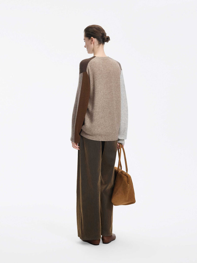 Pants / JNBY Wide Leg Corduroy Flare Jeans Dark Olive Green-1