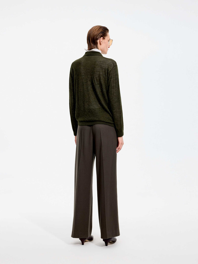 Pants / JNBY Wool Cashmere Flare Trousers Grey-1