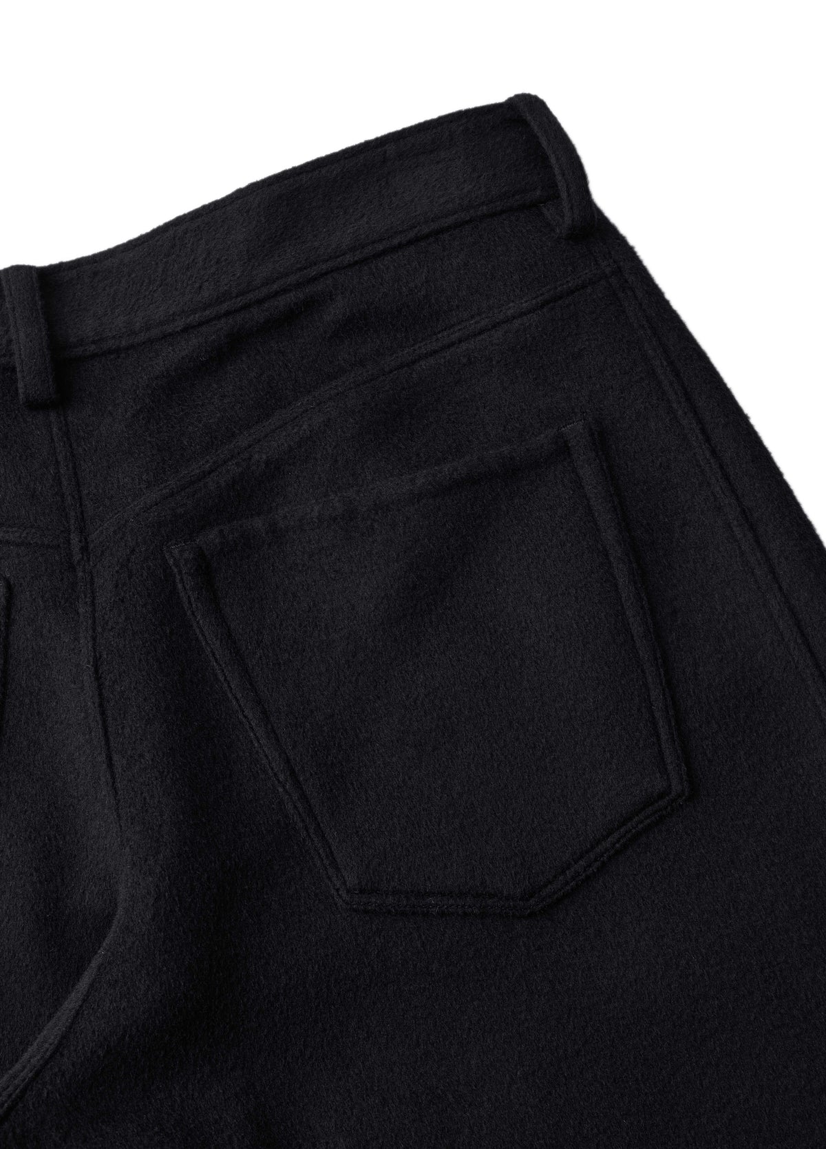 Pants / JNBY Wool Double-Face Banana Trousers Black-1