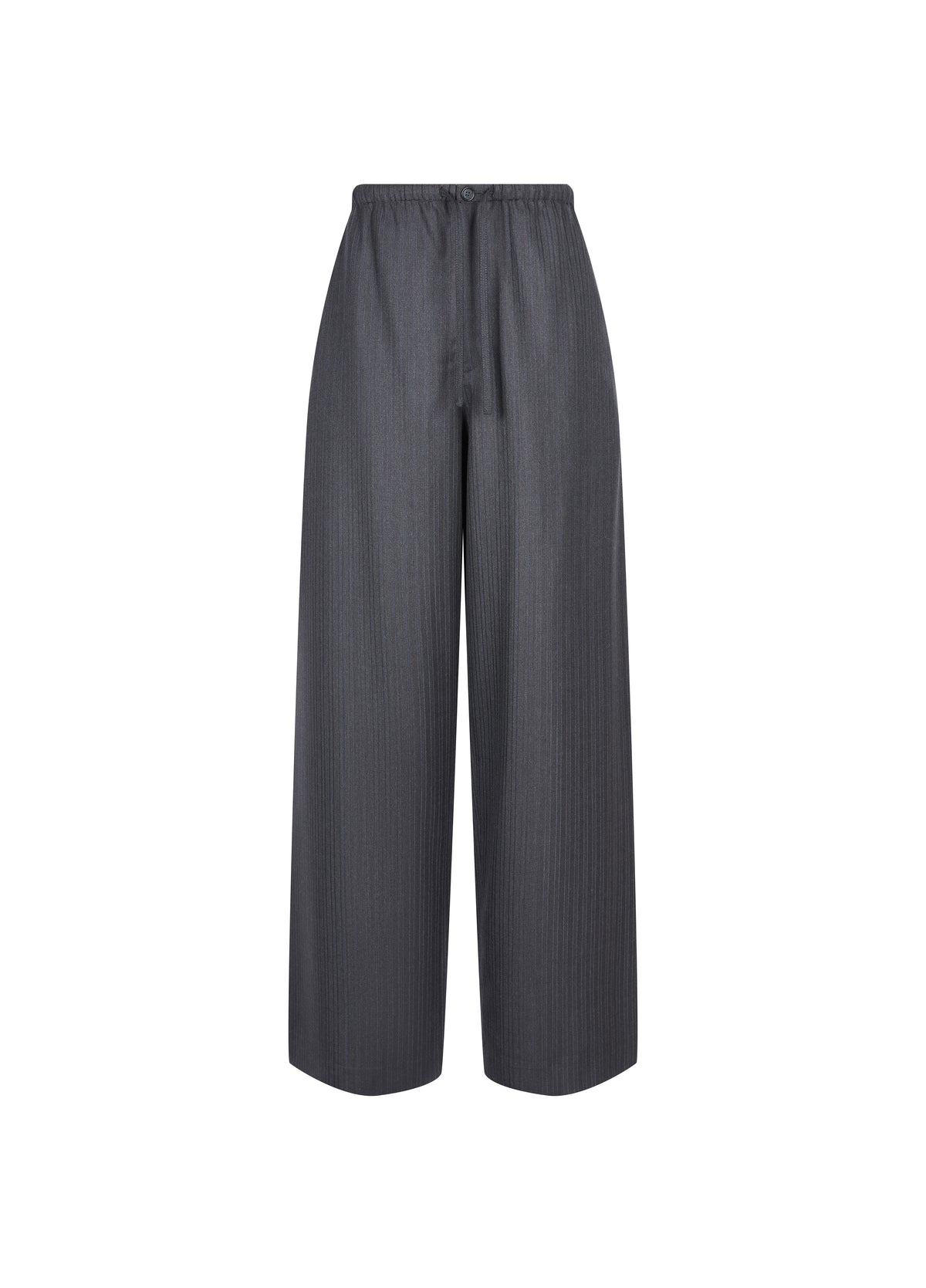 Pants / JNBY Wool Jacquard Wide-Leg Trousers Dark Grey-1