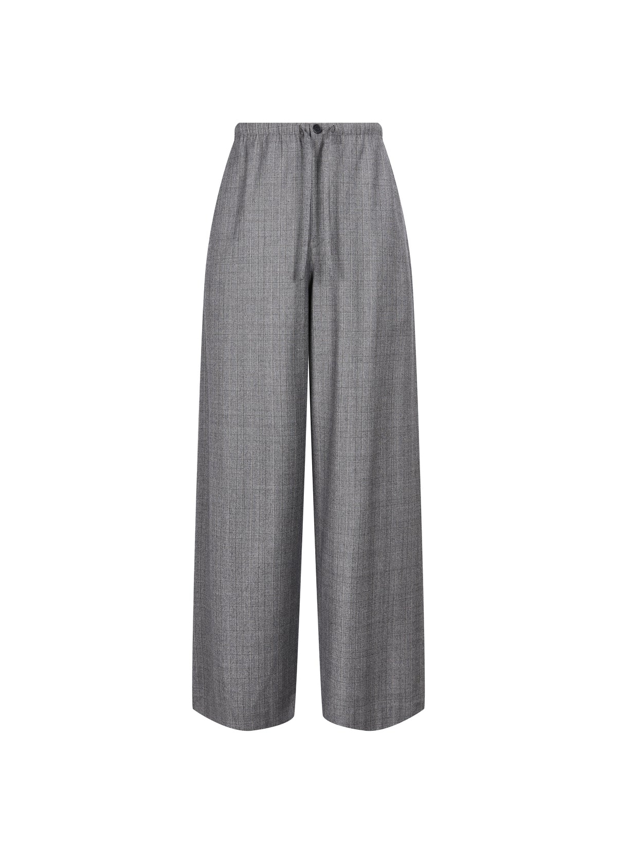 Pants / JNBY Wool Jacquard Wide-Leg Trousers Grey Coffee-2