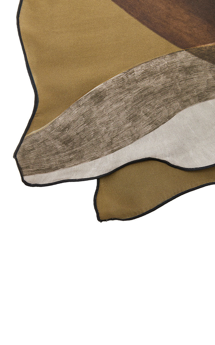 Scarf / JNBY 100% Silk Abstract Print Scarf