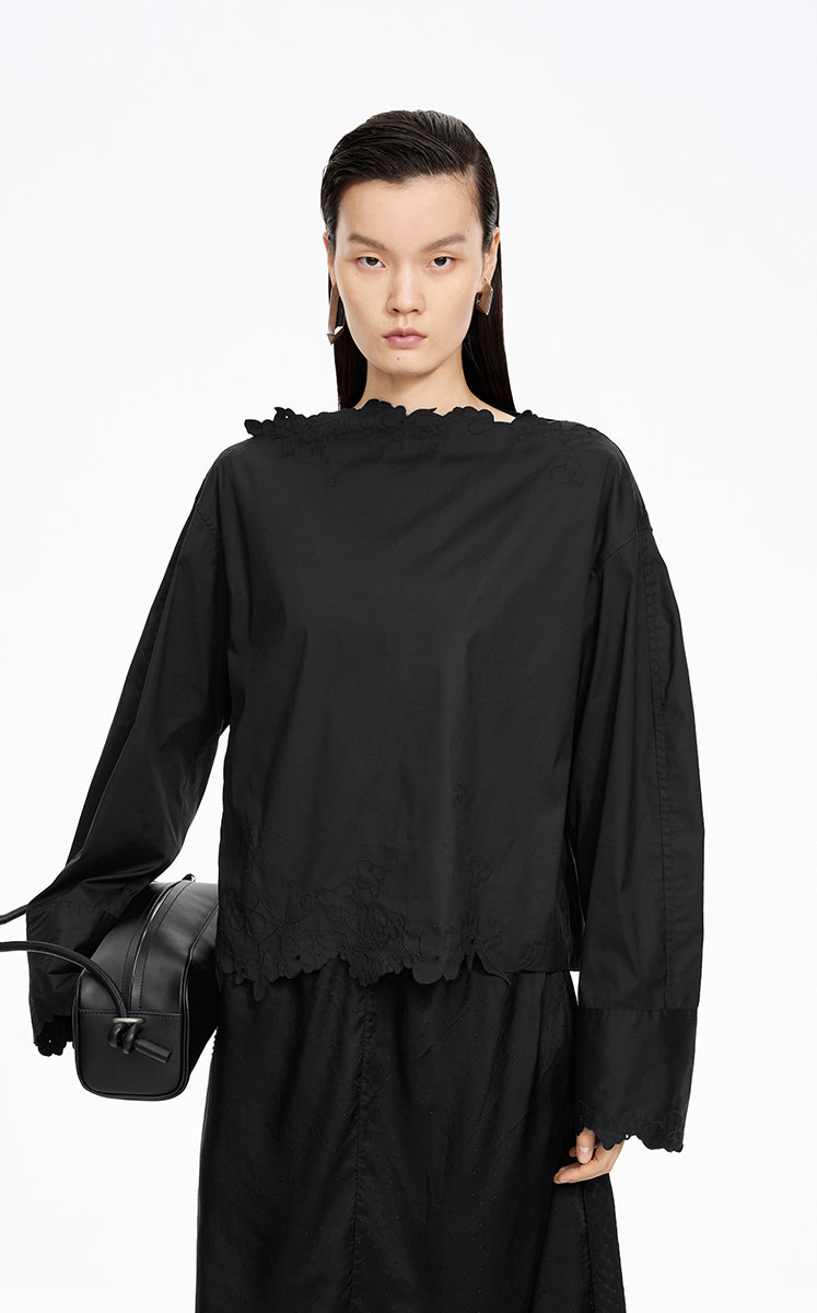 Shirt / JNBY Floral Forest T-Shape Shirt