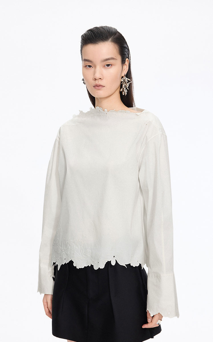 Shirt / JNBY Floral Forest T-Shape Shirt