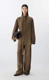 Shirt / JNBY Luxe Brushed Long-Sleeve Shirt