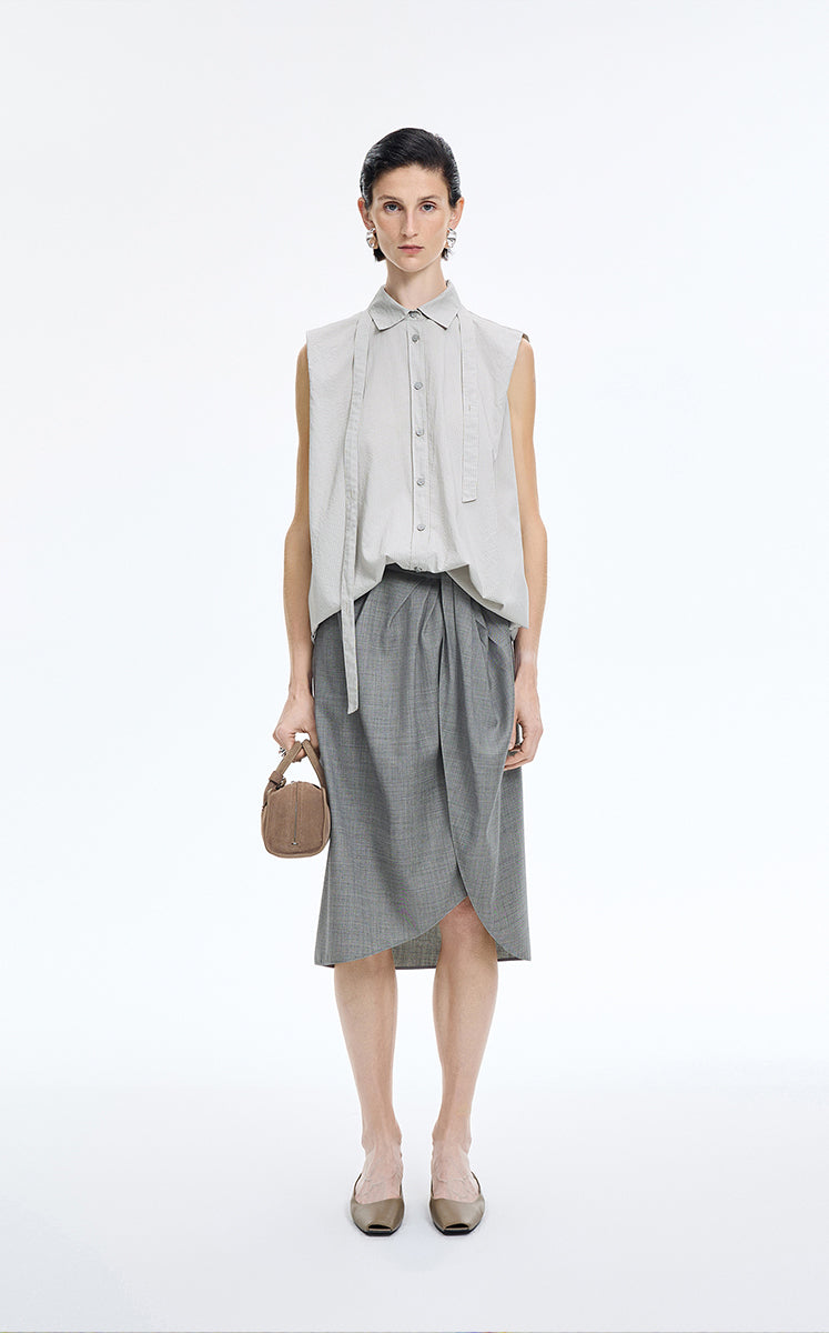 Shirt / JNBY Textured Modal Sleeveless Shirt