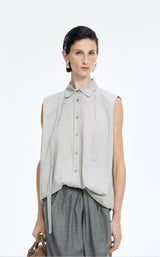 Shirt / JNBY Textured Modal Sleeveless Shirt