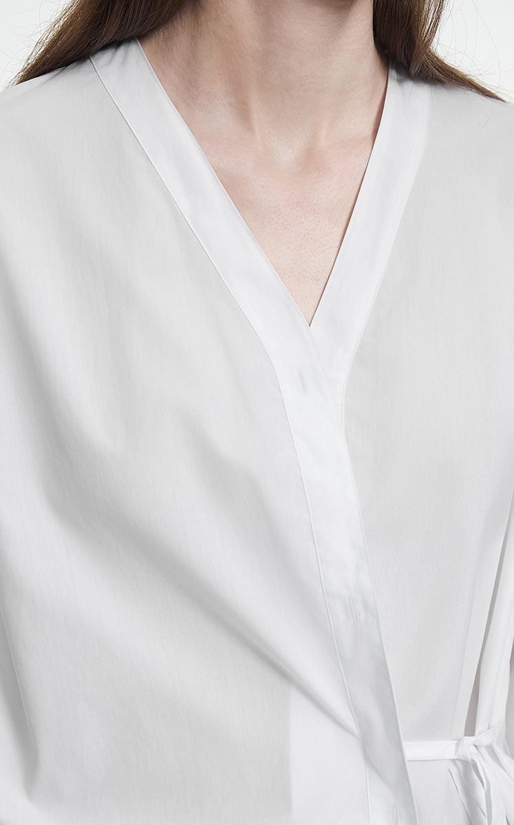 Shirt / JNBY Cotton Poplin Embroidered Oversized Shirt
