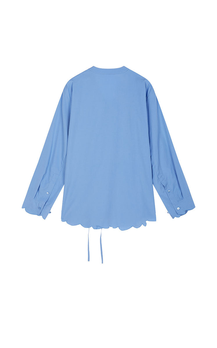 Shirt / JNBY Cotton Poplin Embroidered Oversized Shirt