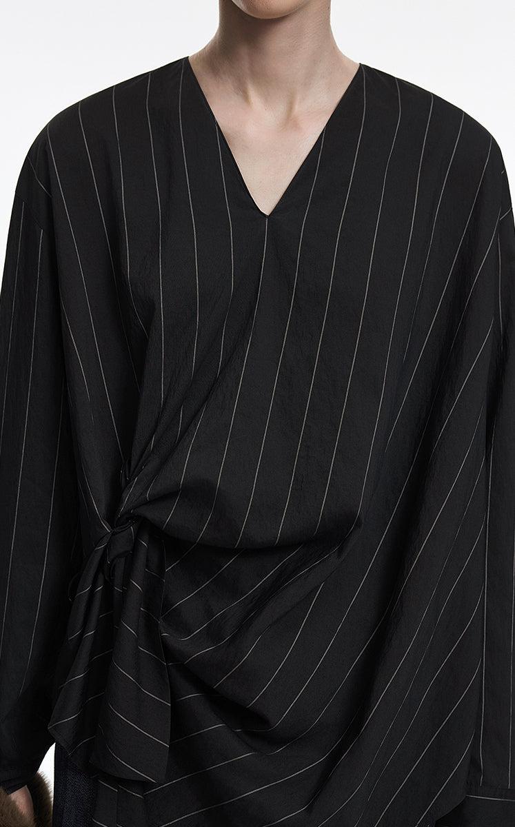 Shirt / JNBY Modal Blend Pleated Hem Oversized Shirt