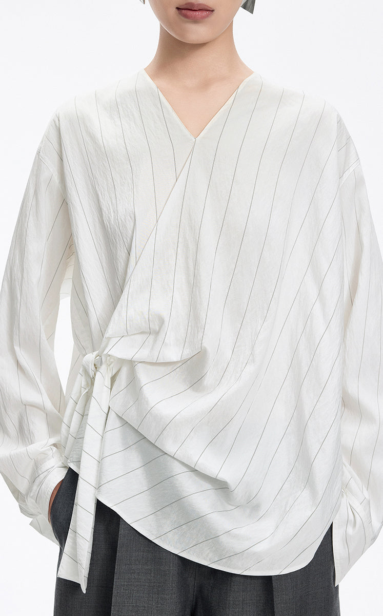 Shirt / JNBY Modal Blend Pleated Hem Oversized Shirt