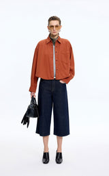 Shirt / JNBY Oversized Cotton Denim Long Sleeve Shirt