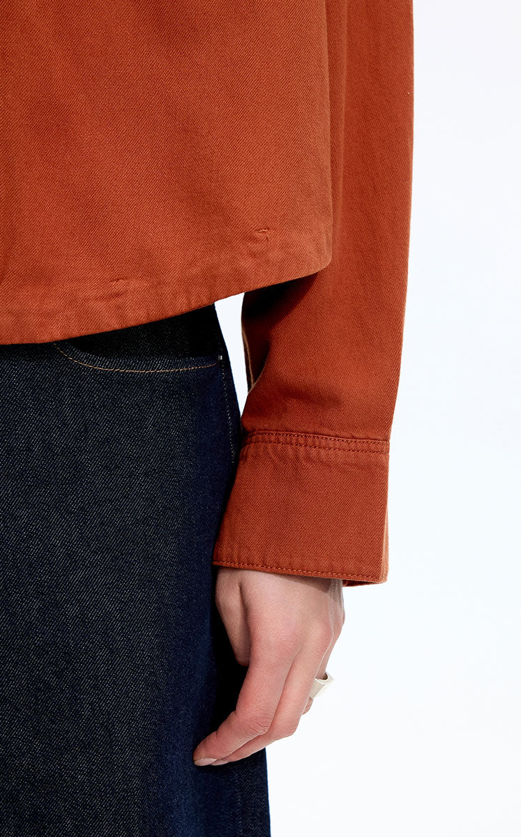 Shirt / JNBY Oversized Cotton Denim Long Sleeve Shirt