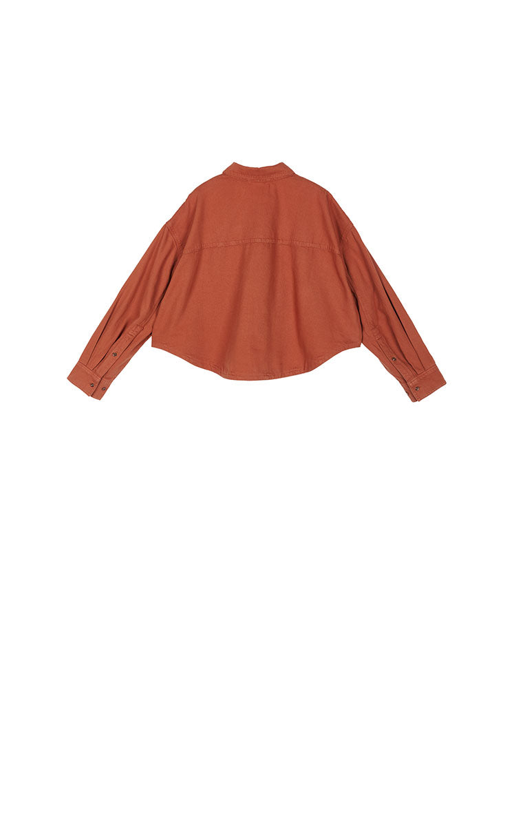Shirt / JNBY Oversized Cotton Denim Long Sleeve Shirt