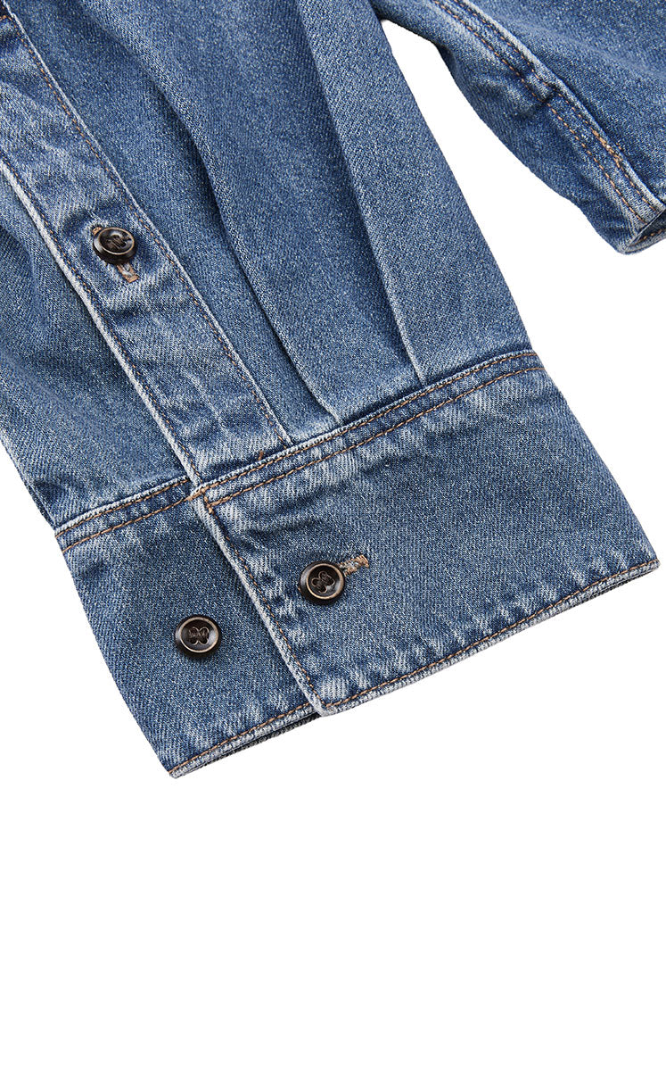 Shirt / JNBY Oversized Cotton Denim Long Sleeve Shirt
