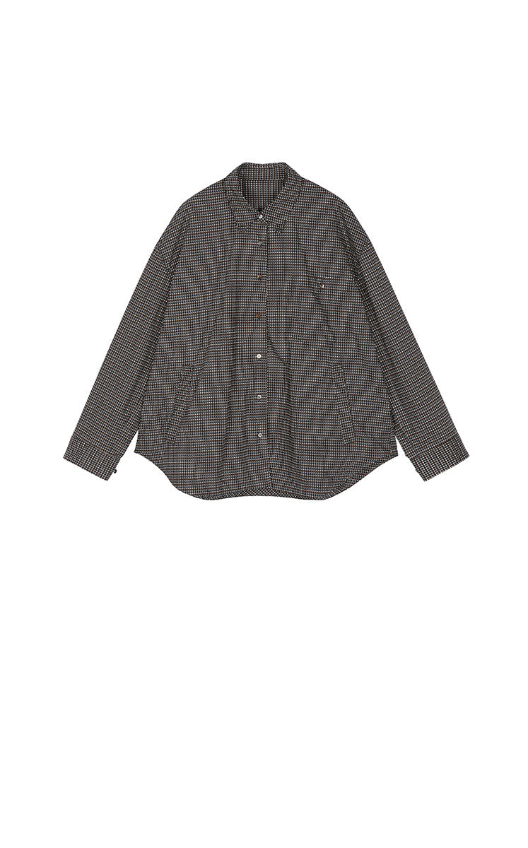 Shirt / JNBY Oversized Cotton Geometric Print Shirt