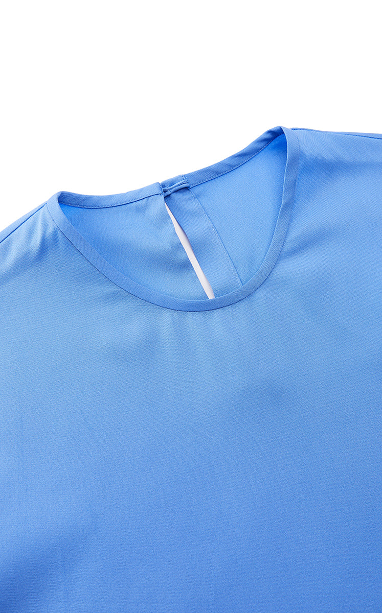 Shirt / JNBY Silk Twill Tie Detail Relaxed Shirt