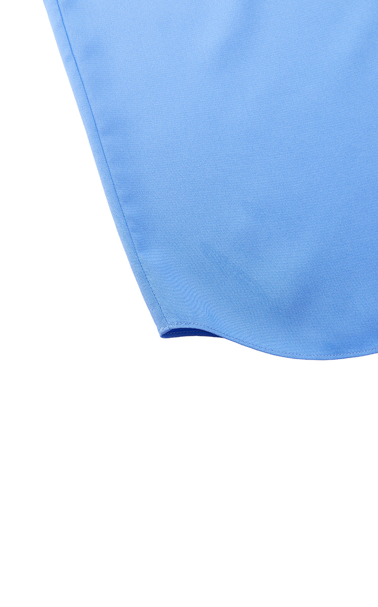 Shirt / JNBY Silk Twill Tie Detail Relaxed Shirt Celestine Blue-3