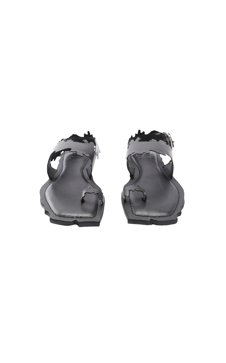 Shoes / JNBY Split-Toe Leather Sandals Black-1