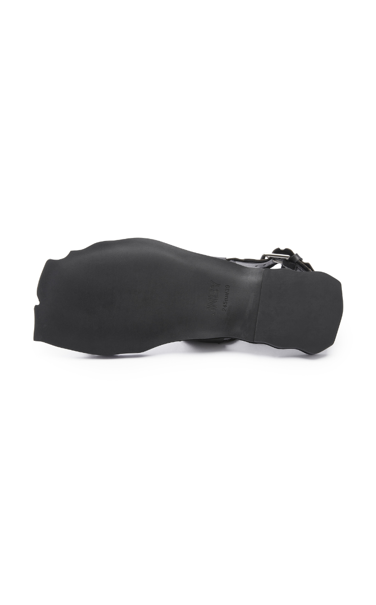 Shoes / JNBY Split-Toe Leather Sandals Black-1