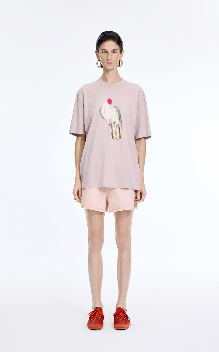 Shorts / JNBY A-Line Denim Shorts Blush Pink-2