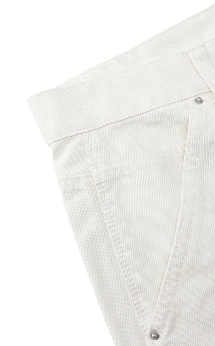 Shorts / JNBY Cotton Wide-Leg Bermuda Shorts Grey White-2