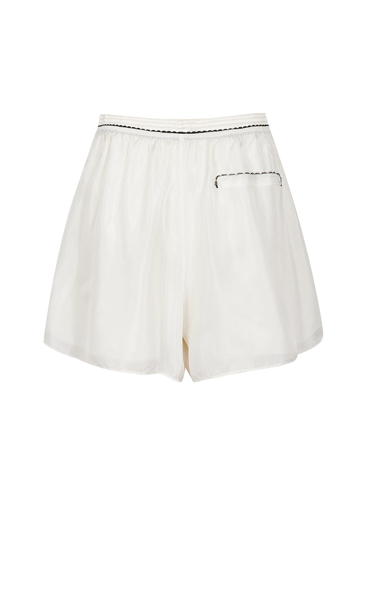 Shorts / JNBY Silk Wide-Leg Shorts Cream-1