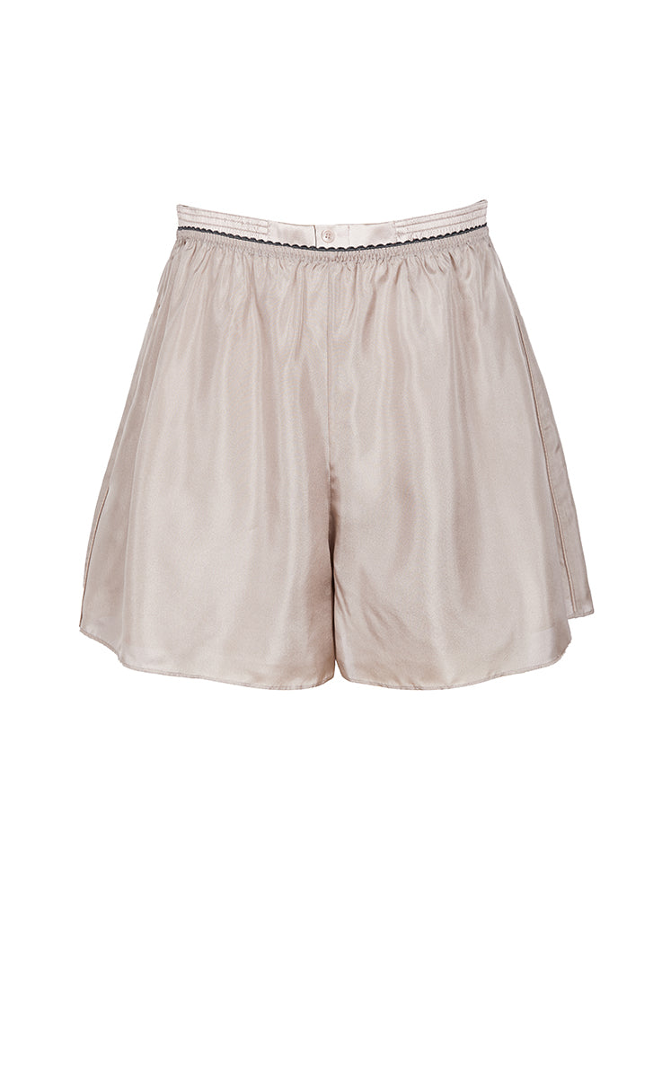 Shorts / JNBY Silk Wide-Leg Shorts Rust Khaki-3