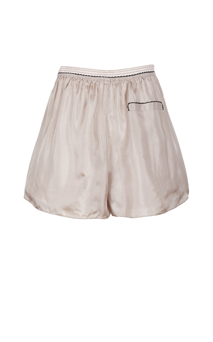 Shorts / JNBY Silk Wide-Leg Shorts Rust Khaki-3