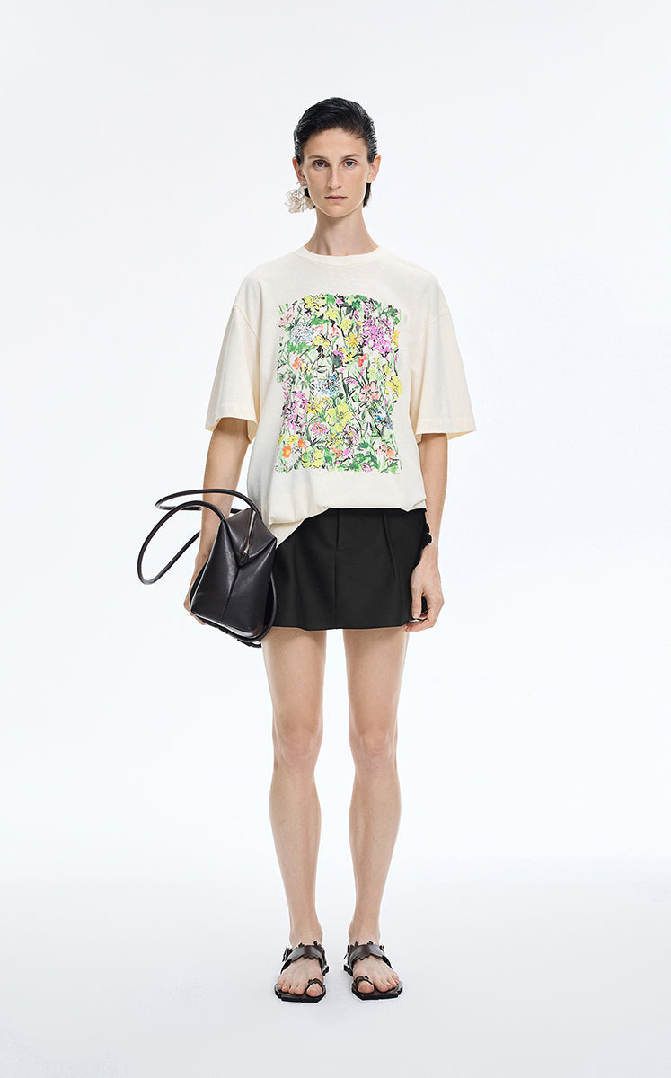 Shorts / JNBY Wool-Silk Tailored Skort Black-1